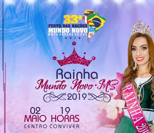 Seleção da Rainha da 33ª Festa da Nações será realizada no dia 02 de Maio no Centro Conviver
