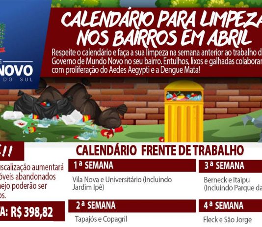 Frente de Limpeza já chegou ao bairro Itaipu