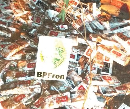 Em Guaíra Operação Hórus apreende 10 mil maços de cigarros em porto clandestino na cidade de Guaíra