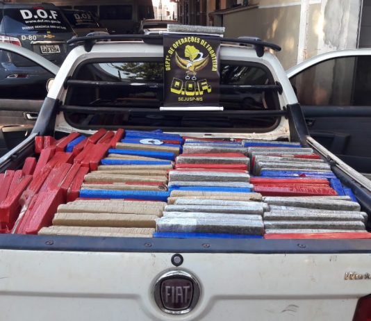 Em Itaquiraí mais de três toneladas de maconha e veículo furtado foram apreendidos pelo DOF durante a Operação Hórus
