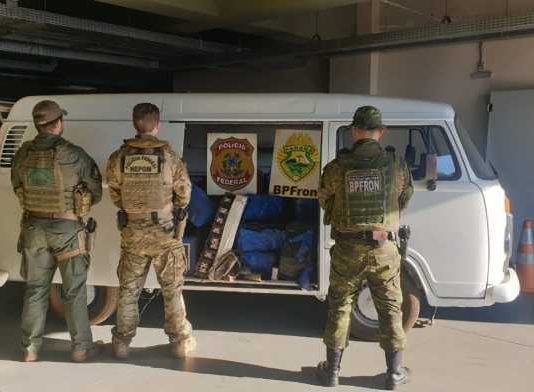 Em Guaíra junção de Órgãos de Segurança Pública resultam na apreensão de 1 tonelada de maconha