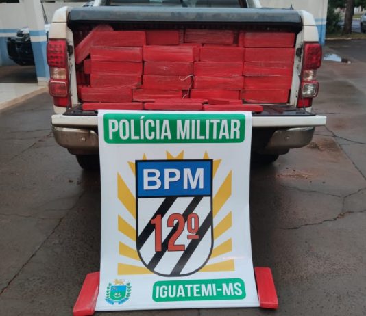 Em Iguatemi, Polícia Militar recupera veículo e apreende 1,3 tonelada de maconha