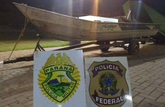 Embarcações, veículos e contrabando são apreendidos em Guaíra