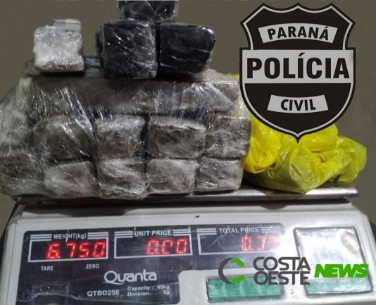 Polícia Civil prende suspeito de fazer ‘delivery’ de drogas em Guaíra