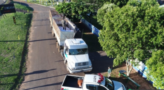 Mundo Novo-PMA apreende carreta com carga de 12,8 toneladas de agrotóxicos avaliada em mais de R$ 5 milhões