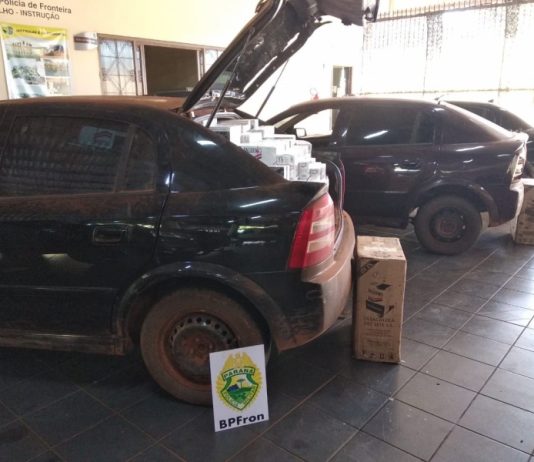 Seis carros carregados com cigarros são apreendidos no interior de Guaíra