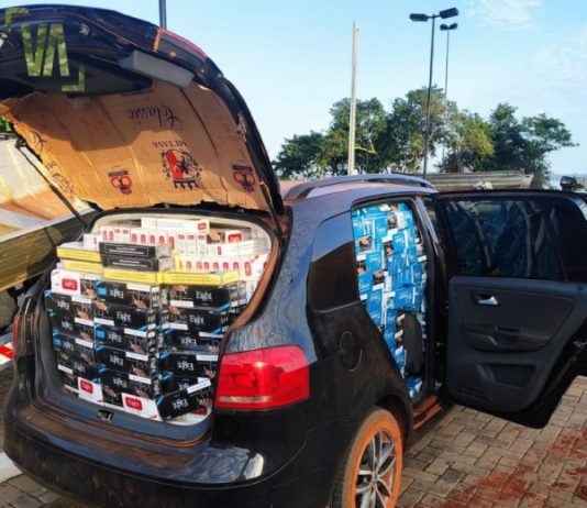 PF e BPFron apreendem veículos carregados com cigarros em Guaíra