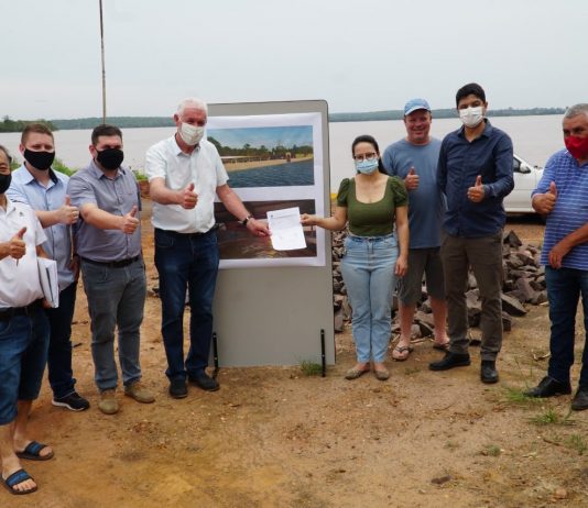 Município de Guaíra entrega Ordem de Serviço para construção de Posto de Pesca