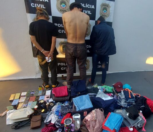 Polícia Civil prende três mundonovenses que furtaram loja em Eldorado