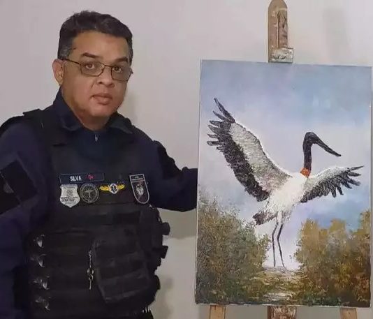 Pintura salva guarda municipal da depressão e leva suas obras até a Alemanha