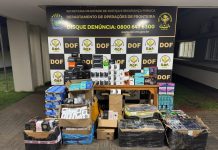Dof apreende mais de R$ 1 milhão em cigarros, celulares, eletrônicos roupas e perfumes