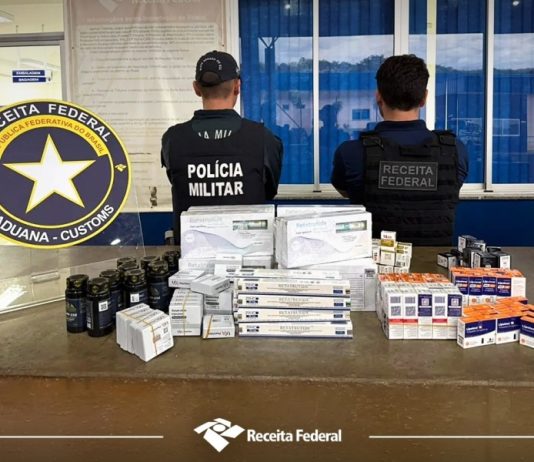 Apreensão na Fronteira: Receita Federal apreende R$150 mil em medicamentos ilegais em Mundo Novo