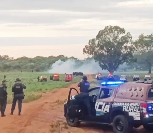 Em ação rápida Polícia Militar retira invasores de propriedade rural em Amambai