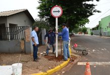 Prefeitura de Itaquiraí iniciou a sinalização de vias com novo sentido de circulação