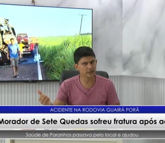 Fala Sério! repercutiu acidente na Guairá Porã e mostrou que recapeamento na rodovia começou