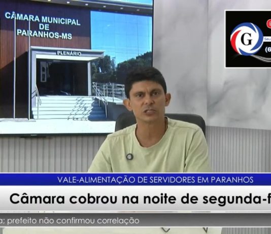 Câmara de Paranhos cobrou vale-alimentaçao atrasado e prefeitura pagou no dia seguinte
