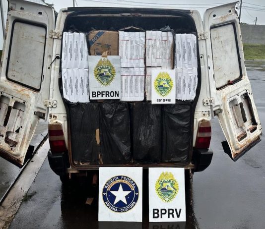 Ação integrada resulta na apreensão de 3.000 pacotes de cigarros contrabandeados em Umuarama – PR