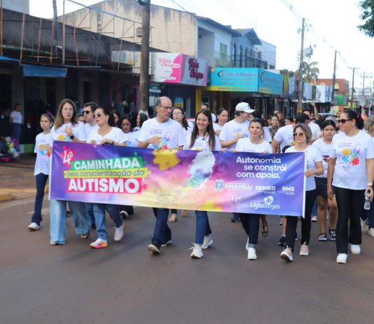 Amambai realizou 4ª Caminhada de Conscientização do Autismo