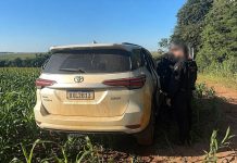Polícia Civil recupera caminhonete furtada durante retorno de operação no Oeste do Paraná