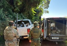 BPFRON e Polícia Federal apreendem quase 400 quilos de maconha em área rural de Guaíra