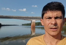 Utilidade Pública para quem vai atravessar o Rio Piquiri sentido Francisco Alves