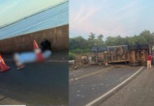 Dois acidentes são registrados na Ponte Ayrton Senna; motociclista morre e carreta tomba na BR-163