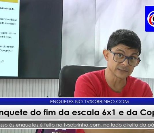Enquete da Tv Sobrinho pergunta: O Brasil ganha a Copa?