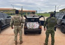 Polícia Federal e BPFRON realizaram apreensão de cigarros paraguaios em Terra Roxa