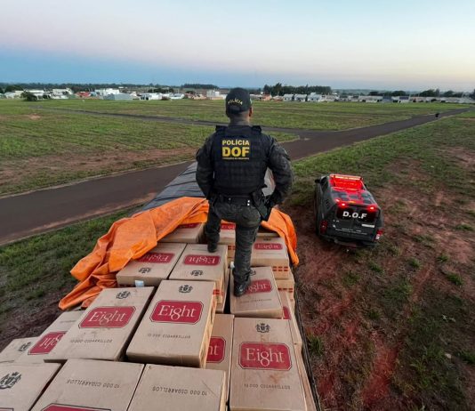 DOF apreendeu mais de 22 mil pacotes de cigarros contrabandeados em Mundo Novo