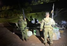 Polícia Federal e BPFRON realizam apreensão de agrotóxicos paraguaios e prendem um indivíduo em Guaíra