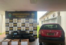DOF apreende pneus e cigarros contrabandeados em Maracaju
