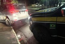 Polícia Rodoviária Federal recupera caminhonete na fronteira com o Paraguai