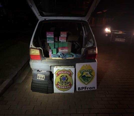 PF, BPFRON/PMPR e GOA/PCPR realizaram apreensão de cigarros eletrônicos em Altônia
