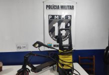 PM prende suspeito de furto e recupera objetos roubados no bairro Berneck de Mundo Novo