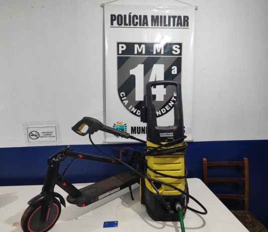 PM prende suspeito de furto e recupera objetos roubados no bairro Berneck de Mundo Novo