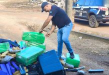 Polícia Civil incinera mais de 1,4 tonelada de drogas apreendidas na região de fronteira de Coronel Sapucaia