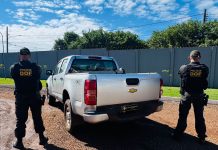 Após perseguição DOF recupera em Iguatemi caminhonete furtada em Eldorado