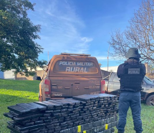 BPMRu apreedeu veículo carregado com 300 kg de maconha em Paranhos