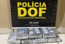 DOF apreende quase 10 quilos de haxixe após perseguição entre Caarapó e Amambai