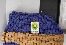 BPFRON apreendeu mais de meia tonelada de drogas e prende um homem após perseguição em Iporã