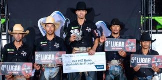 Peão de Iguatemi conquista 3º lugar em montaria em touros durante a Expoverde 2026