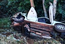 Colisão entre caminhão e carro de passeio deixa um ferido na BR-163, em frente ao JBS