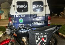 Força Tática recupera motocicleta furtada e detém dois suspeitos em Naviraí