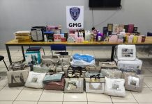 Guarda Municipal apreendeu 173 produtos estrangeiros avaliados em R$ 14 mil em Guaíra
