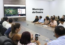 Autoridades de Mundo Novo, Japorã e Salto del Guairá participam de reunião para definir medidas durante obras na Ponte Ayrton Senna