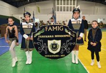 Apresentação da Fanfarra de Iguatemi é destaque na abertura de campeonato em Itaquiraí