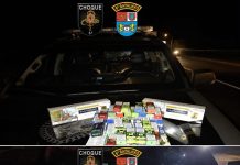 PM apreende cigarros eletrônicos, medicamentos e produtos de contrabando durante operação na BR-163