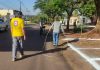 Prefeitura de Mundo Novo realiza revitalização de áreas de estacionamento e faixas de pedestre na Avenida Brasil