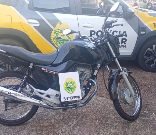 Em 45 minutos, PM de Terra Roxa apreende duas motos