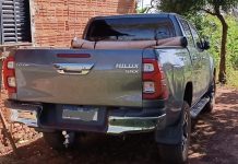 Ação conjunta de forças de segurança recupera em Itaquiraí caminhonete roubada no Paraná